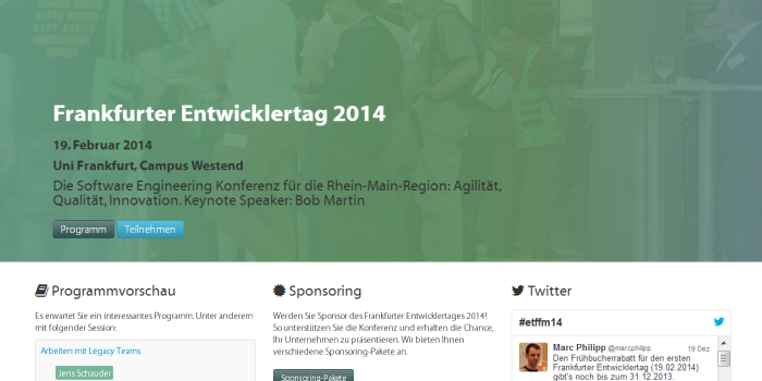 Frankfurter Entwicklertag 2014